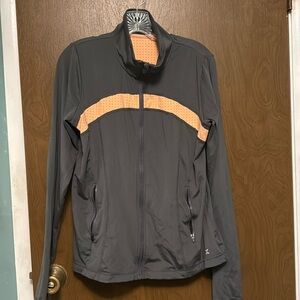 Xersion gray and orange jacket size L